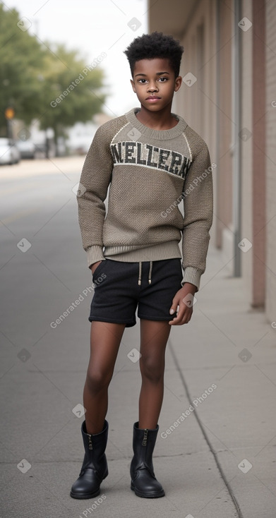 African american teenager boy 