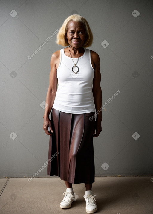 Elderly female with  blonde hair