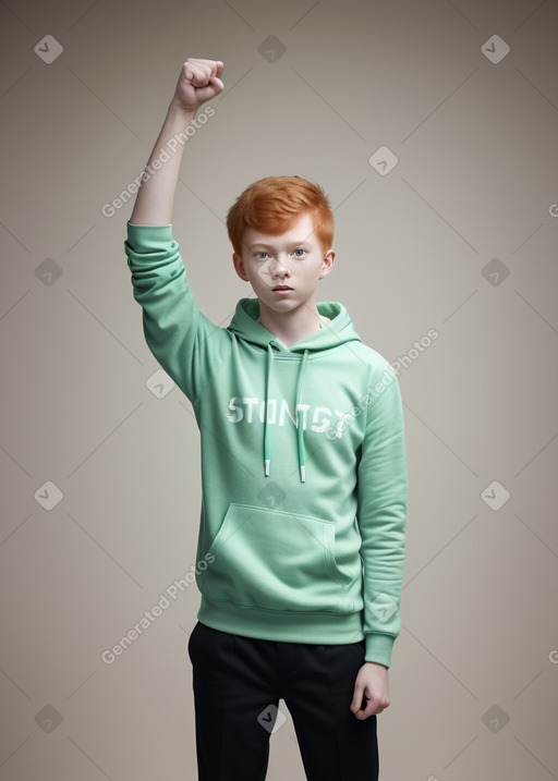 Singaporean teenager boy with  ginger hair