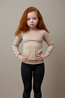 Honduran infant girl with  ginger hair