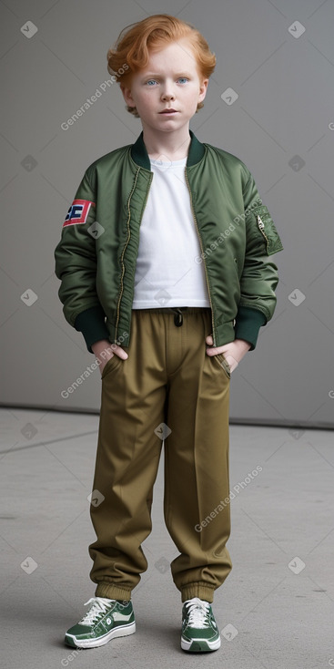 Norwegian child boy with  ginger hair