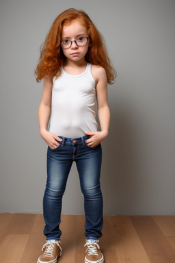 Colombian infant girl with  ginger hair