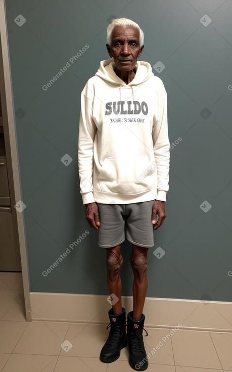 Sudanese elderly male with  white hair