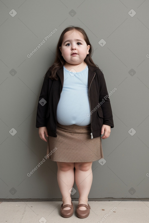 Chilean infant girl with  brown hair