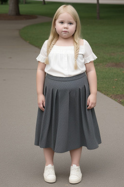 American child girl with  blonde hair