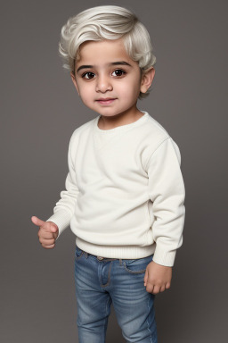 Arab infant boy with  white hair