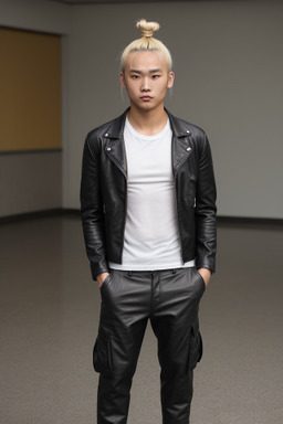 Chinese young adult male with  blonde hair