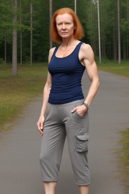 Finnish 45 years female with  ginger hair