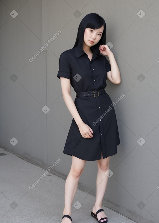 Taiwanese adult female with  black hair