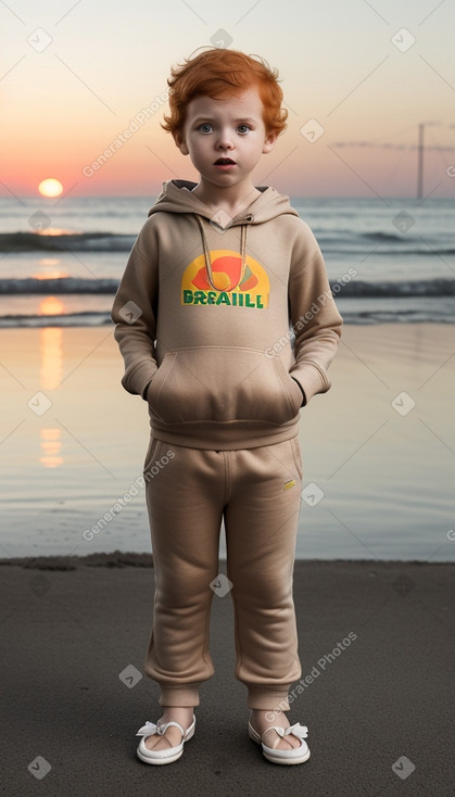 Brazilian infant boy with  ginger hair