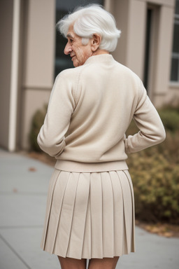 Armenian elderly female with  white hair