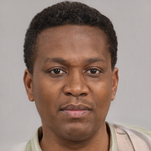 Neutral latino young-adult male with short  brown hair and brown eyes