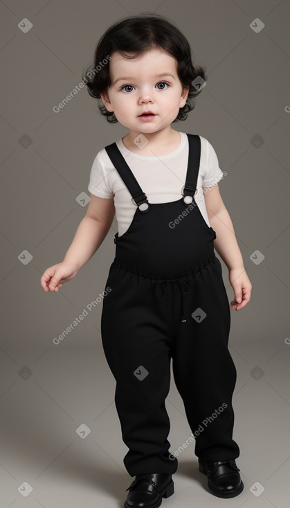 Slovak infant boy with  black hair