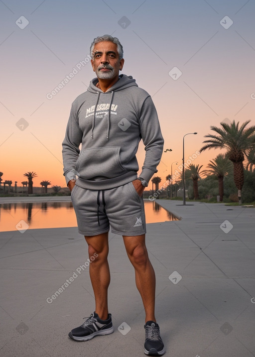 Egyptian middle-aged male with  gray hair