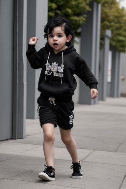 Irish infant boy with  black hair