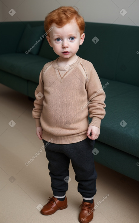 Hungarian infant boy with  ginger hair