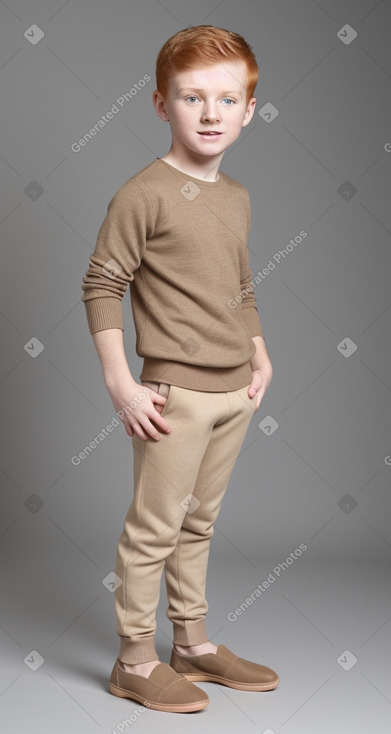 Albanian child boy with  ginger hair