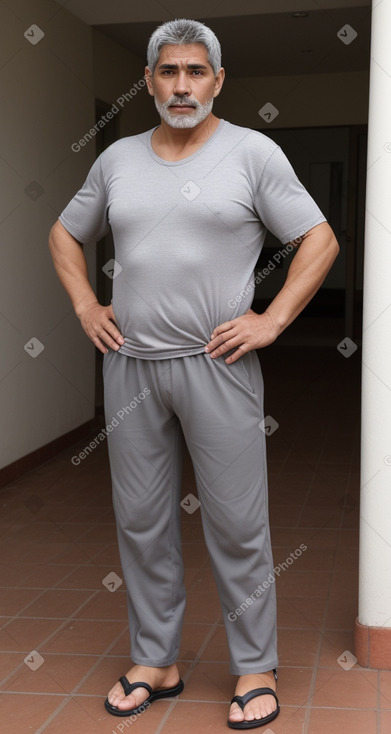 Paraguayan middle-aged male with  gray hair