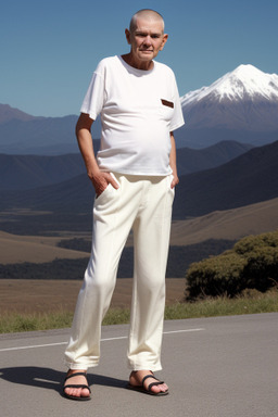 New zealand elderly male with  brown hair