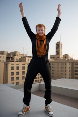 Libyan young adult male with  ginger hair