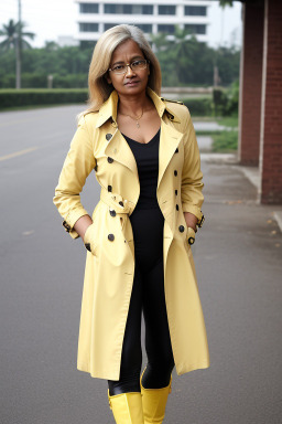 Sri lankan middle-aged female with  blonde hair