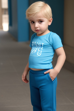 Azerbaijani infant boy with  blonde hair