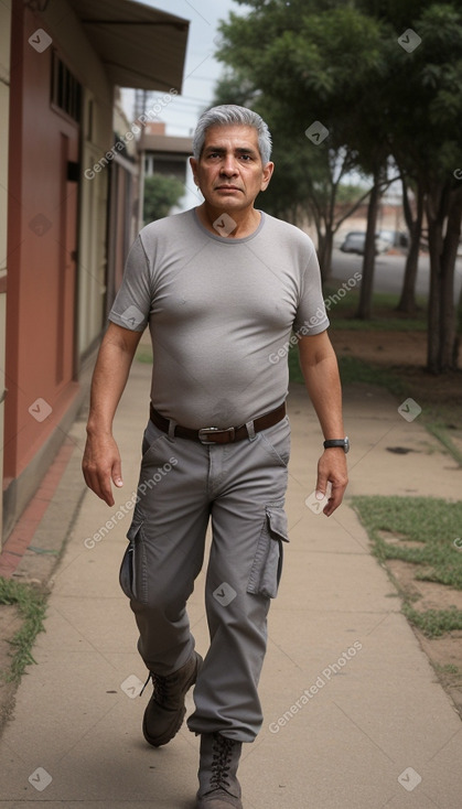 Paraguayan 45 years male with  gray hair