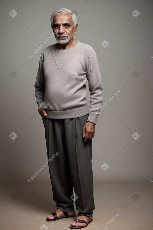 Pakistani elderly male with  gray hair