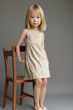 Japanese child female with  blonde hair