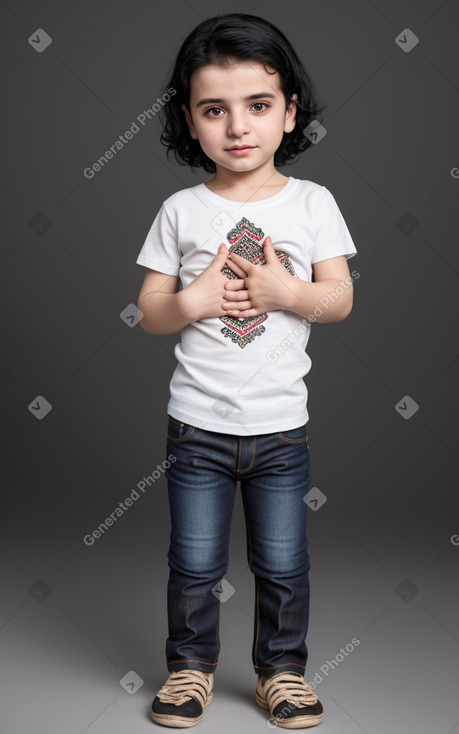 Albanian infant male with  black hair