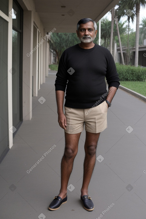 Indian middle-aged male with  black hair