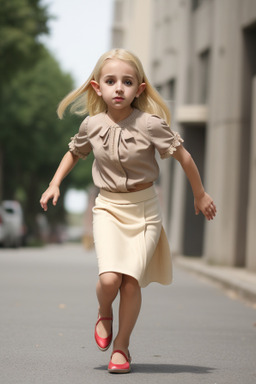 Turkish child female with  blonde hair