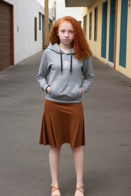 Puerto rican teenager girl with  ginger hair