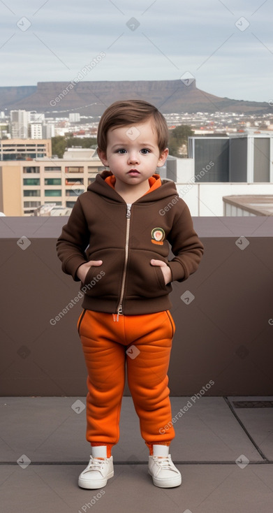 South african infant boy with  brown hair