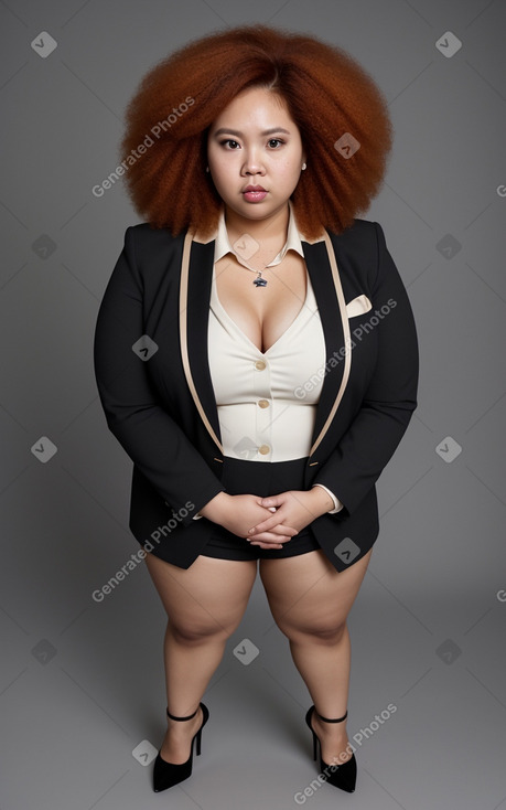 Filipino adult female with  ginger hair