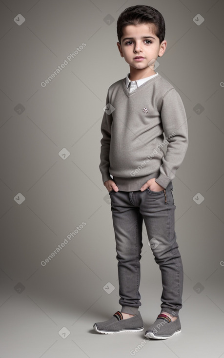 Syrian infant boy with  gray hair