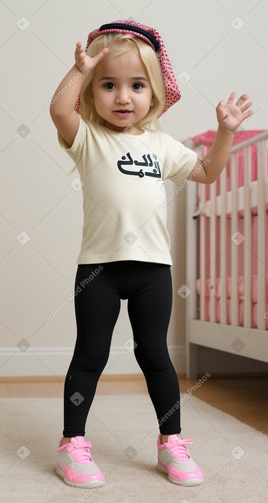 Emirati infant girl with  blonde hair