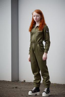 Icelandic teenager girl with  ginger hair