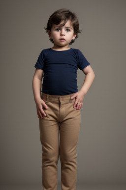 Chilean infant boy with  brown hair