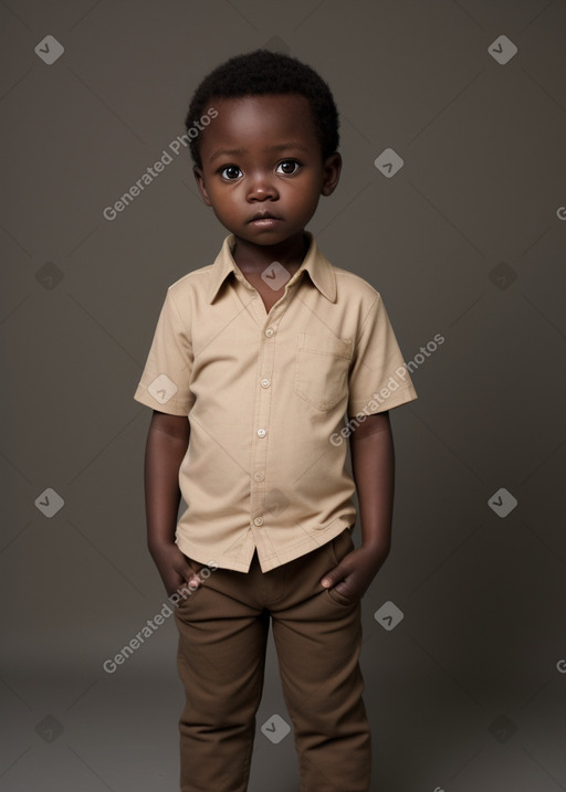 Zimbabwean infant boy with  brown hair