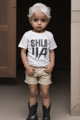 Yemeni infant boy with  white hair