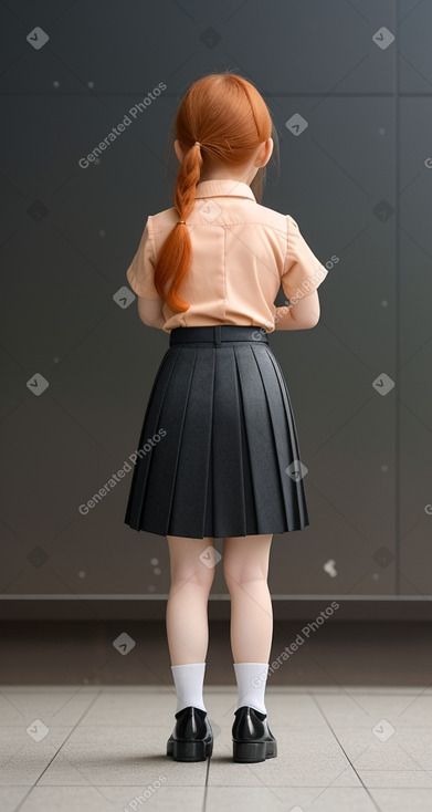 Japanese child female with  ginger hair