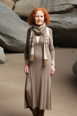 Greek elderly female with  ginger hair