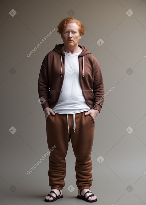 Middle-aged non-binary with  ginger hair