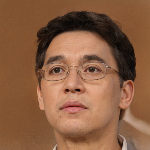 Neutral white adult male with short  brown hair and brown eyes
