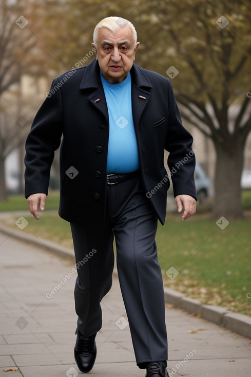 Azerbaijani elderly male with  blonde hair