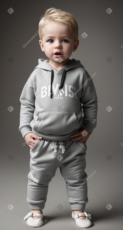 Hungarian infant boy with  blonde hair