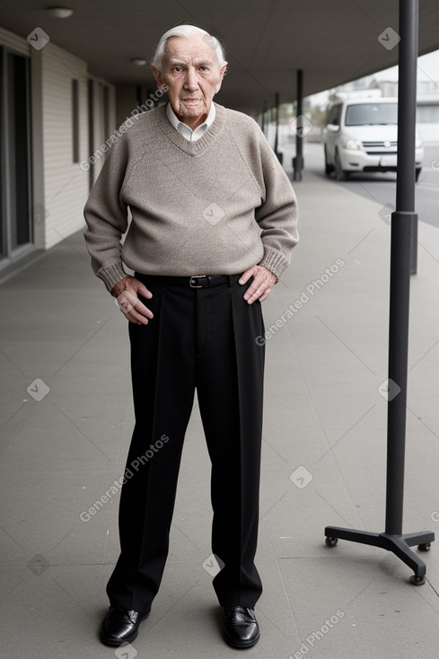 New zealand elderly male with  black hair