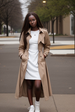 Zambian young adult female with  brown hair