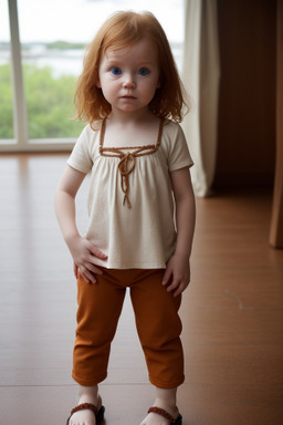 Norwegian infant girl with  ginger hair